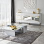 Hanah Home Consola Nice Blanco y Oro
